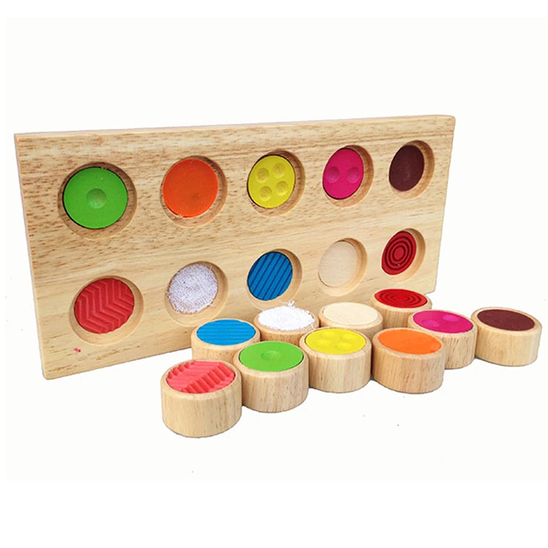 

Kids wooden block Toys early learning educational toy montessori sensory Colors challenge memory match game children xmas gift