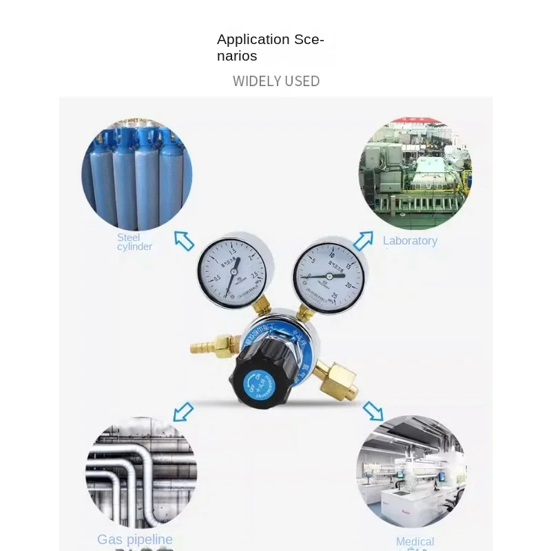 YQAR-8 аргоновый редуктор регулятор давления газового баллона манометр