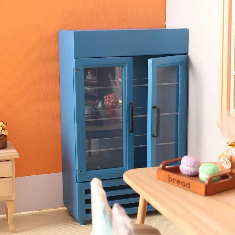 Кукольный домик миниатюрные предметы двойной холодильник мини-двухдверный