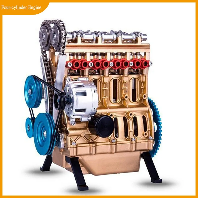 

2023 сборная машинка, мини сборная Встроенная четырехцилиндровая Модель двигателя, набор игрушек для взрослых, детей, подарок, образовательн...