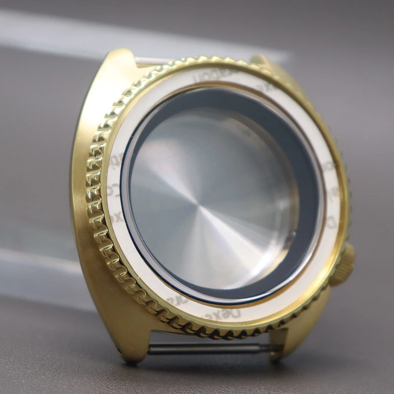 Мужские золотистые часы Φ 45 мм для часов Seiko NH35 NH36 черное главенное кольцо