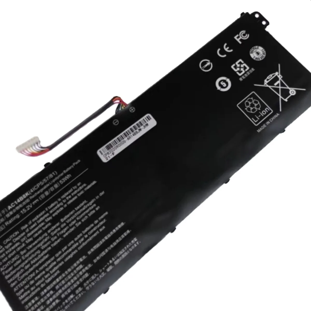 Фото Аккумулятор AC14B8K 15.2V 3500mAh для Acer ES1-531 B115 R3-131T V3-371 A615-51 A715-71 A517-51G A715-71G AC14B8K AC14B3K №2