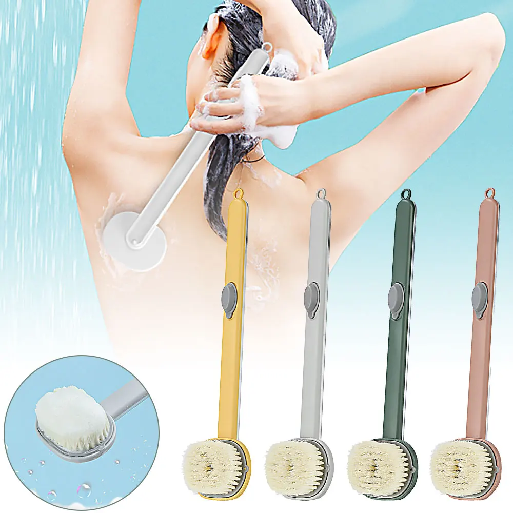 

Long Handle Liquid Bath Brush Bathroom Body Brushes Back Body Bath Shower Sponge Exfoliating Scrub Massager Skin Cleaning Tools