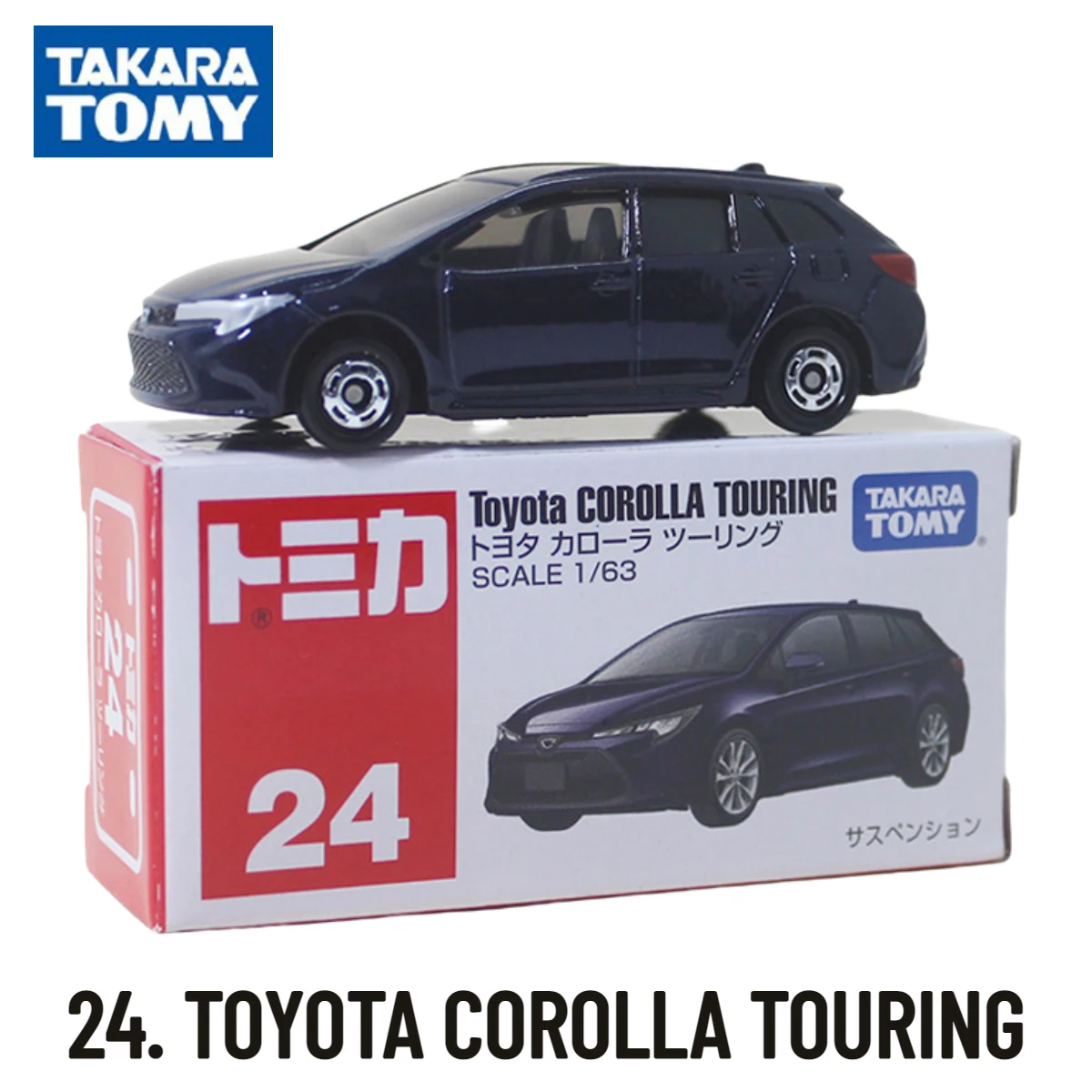 

Takara Tomy Tomica Cars 1-30, Scale Model TOYOTA COROLLA TOURING Replica, Kids Room Decor Xmas Gift Toys for Baby Boys
