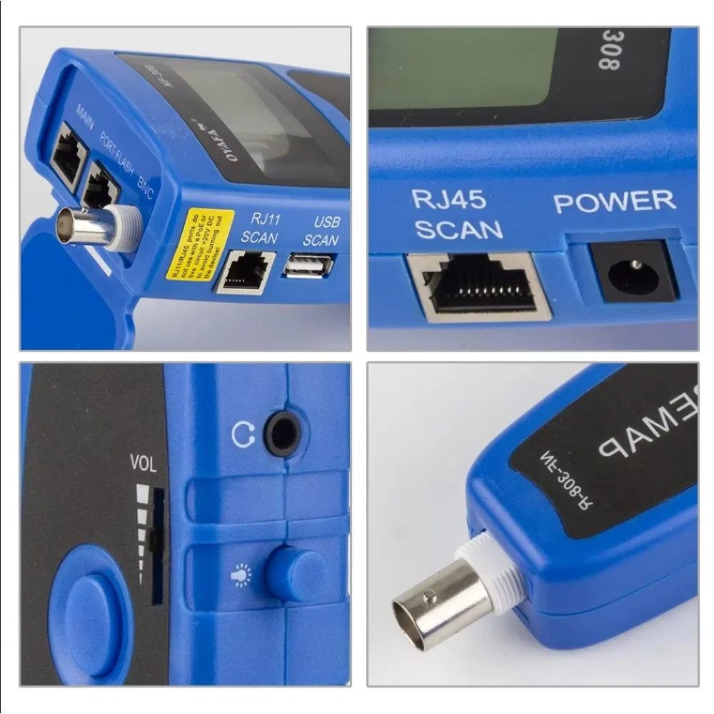 NOYAFA Стандартный тестер сетевых кабелей LAN кабели измерения длины непрерывности