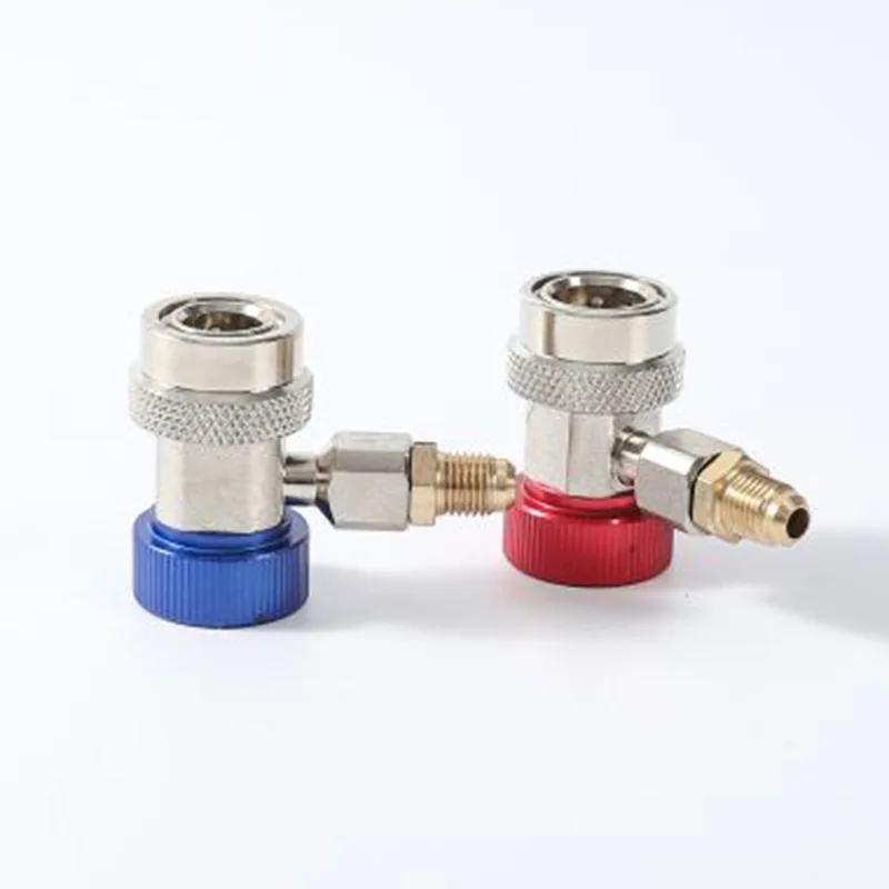 

R134A All-copper quick-connect air conditioner plus refrigerant conversion joint plus fluoride quick connector tool