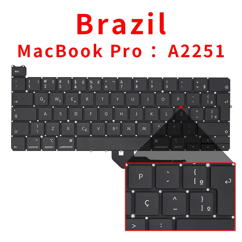 Клавиатура для ноутбука MacBook Pro Retina 13 3 дюйма клавиатура с поддержкой A2251 US UK