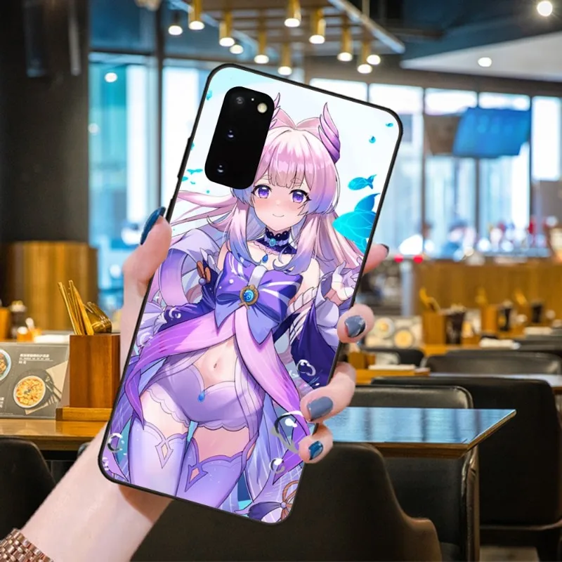 Ударопрочный чехол для телефона Kokomi Genshin Samsung Galaxy S6 S7 S8 S9 S10 S21 S22 Plus сверхмягкий