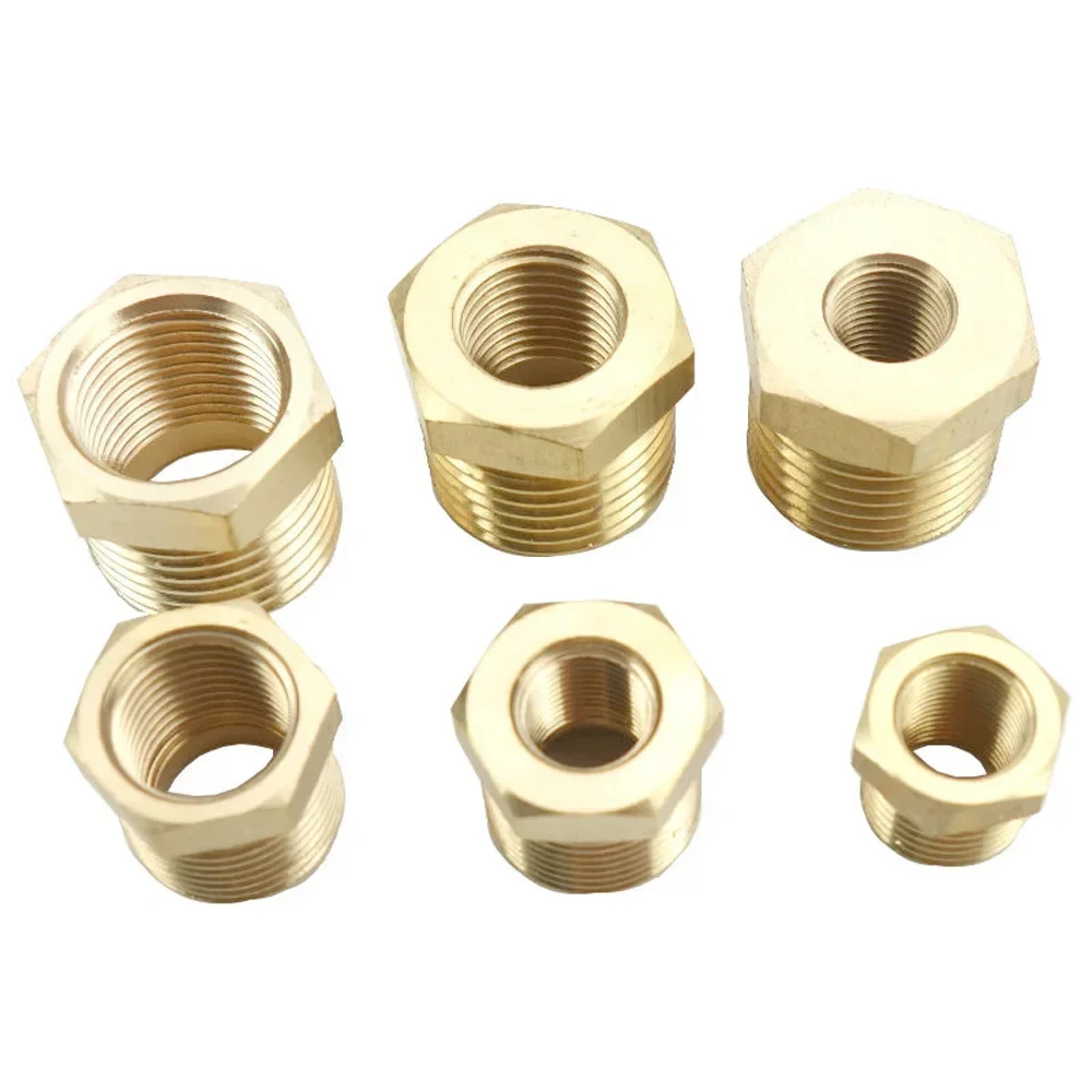 1/4&quot 3/8&quot 1/2&quot 3/4&quot 1&quot NPT BSPT Мужская x Женская Редукторная Втулка Латунная Труба
