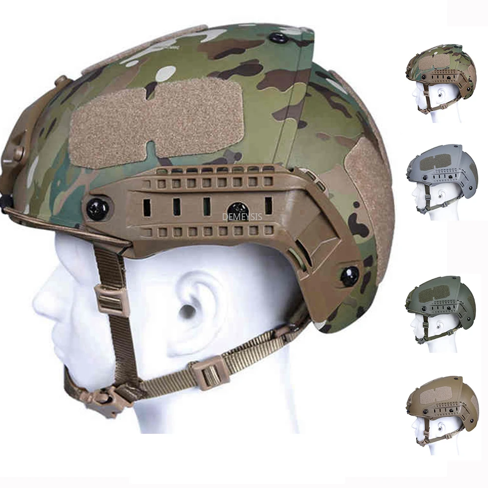 

Multicam Tactical Helmets Airsoft Paintball Cs Wargame Camouflage Hunting Shooting Army Training Helmet (52-64cm )