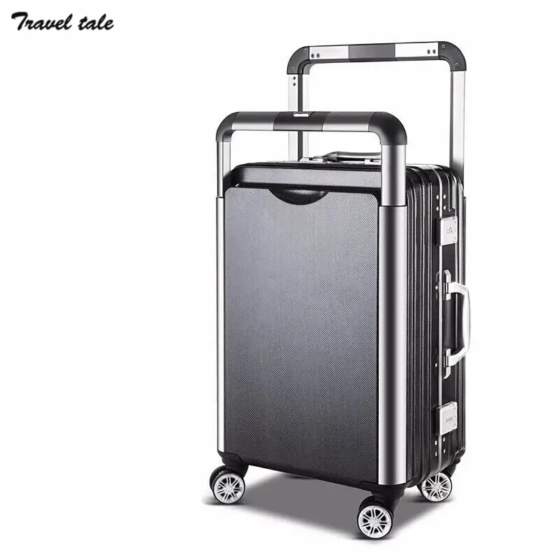 

TRAVEL TALE 20"24" Inch Women Retro Spinner Rolling Luggage Trolley Vintage Couple Suitcase Bags
