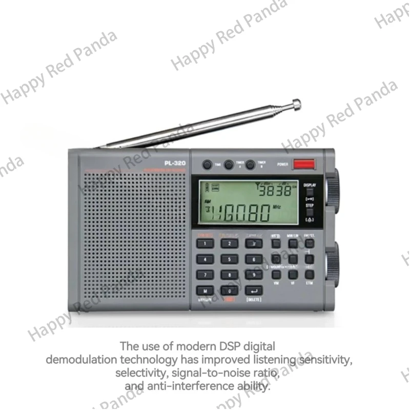 PL-320 FM/AM/SW/WM/полнодиапазонное радио приемник DSP FM стерео портативное