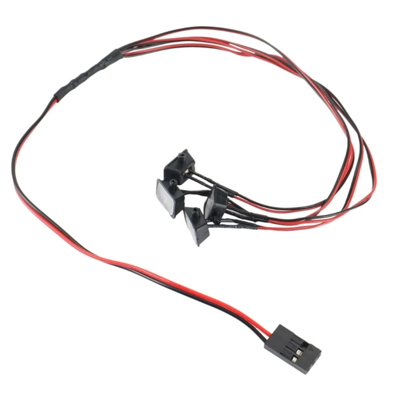 4 светодиодных фонаря круглые/квадратные светодиоды для 1:24 гусеничного