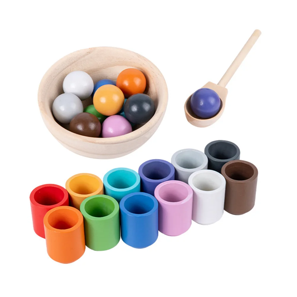 

Toysorting Colorwooden Gamemontessori Cups Sorter Cup Rainbow Inmatching 1 Year Oldstacking Counting Fine Motor Skills