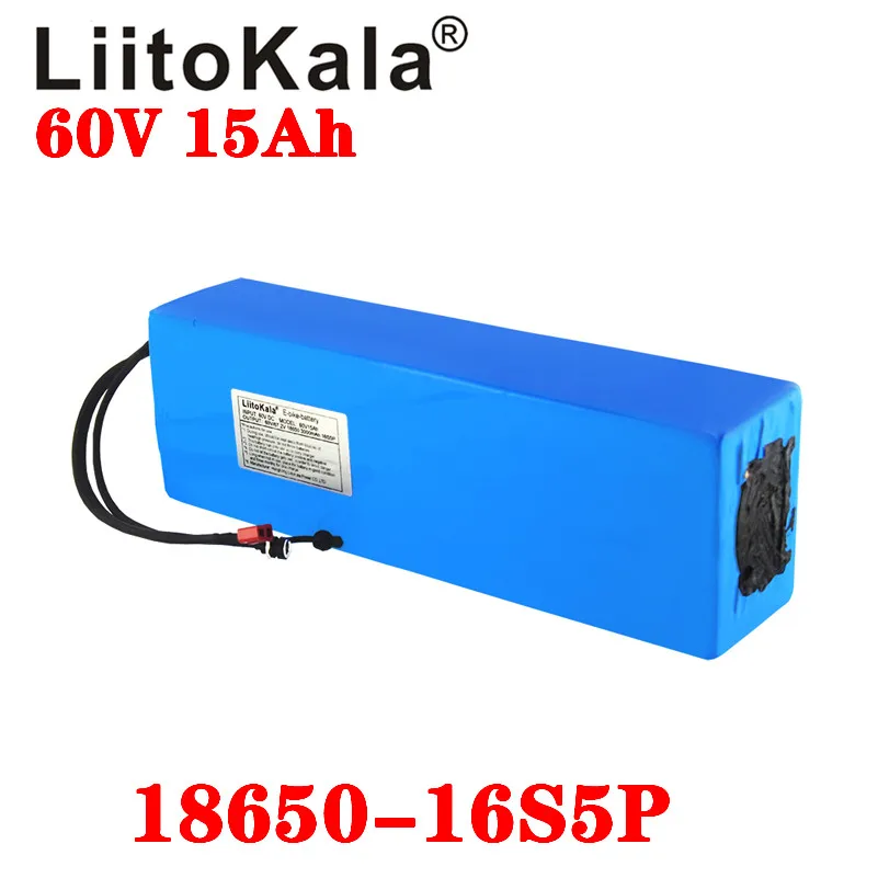 

Аккумулятор для электровелосипеда LiitoKala 48 в 60 в 36 в 15 Ач 18650 16S5P 300*95*70 мм Escooter 350 Вт 500 Вт 750 Вт 1000 Вт 1500 Вт 1800 Вт