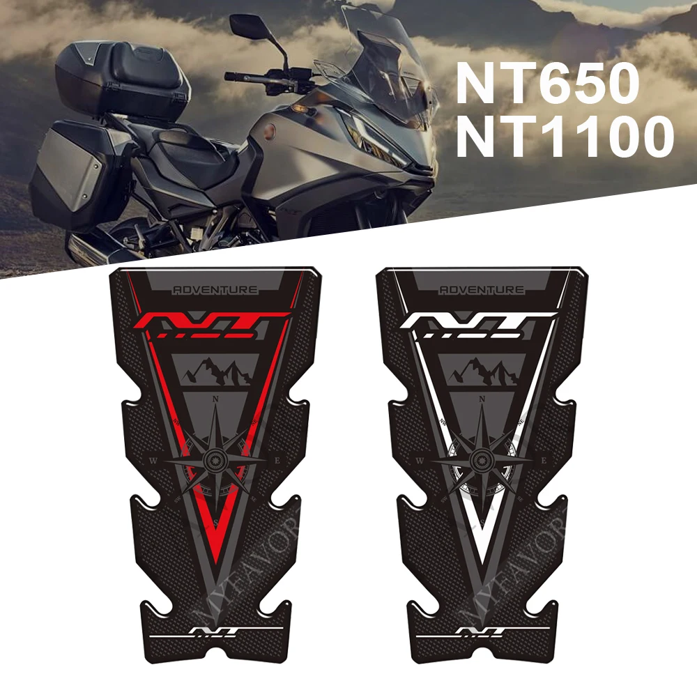 

Motorcycle Adventure Stickers Decals Protector Tank Pad Gas Fuel Oil Kit Knee For Honda NT 650 700V 1000 1100 NT650 NT1100