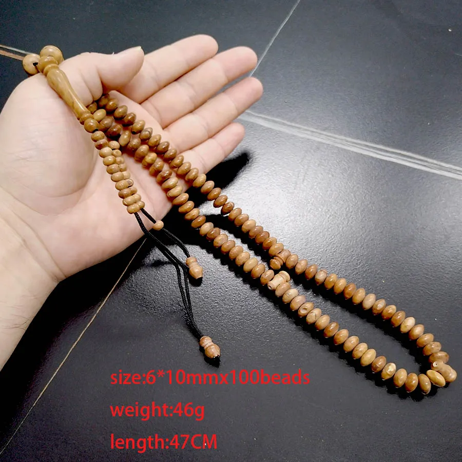 Фото Новинка 2026 года, молитвенные бусины Tasbih Natural 100, Рамадан, Ид, подарок, исламский арабский модный браслет, Misbaha №3