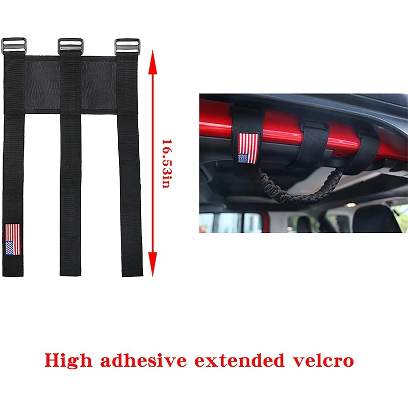 Рулонная планка из Паракорда рукоятки захвата для Jeep Wrangler JK TJ JL CJ YJ 1987-2020 JT UTV ATV