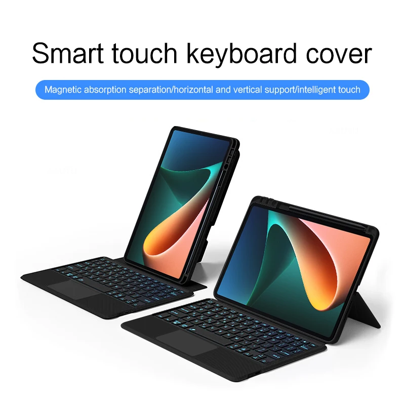 

Keyboard Case For Xiaomi Mi Pad 5 MiPad 5 Pro Cover Mi Pad5 Mipad5 Pro 11" Tablet Smart Bluetooth Keyboard TouchPad Backlit Case