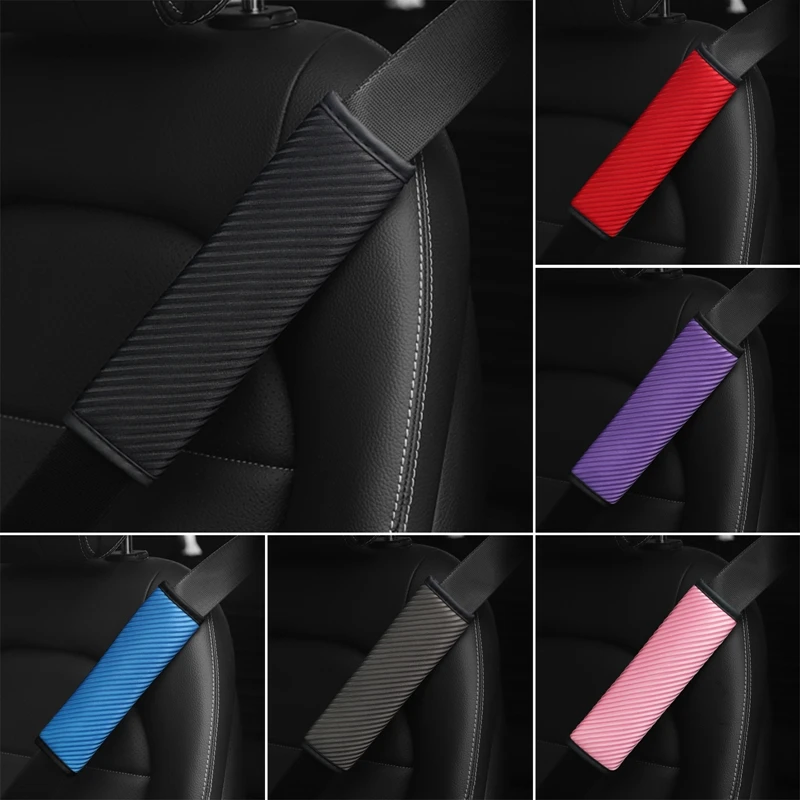 

6.5x23cm Seat Belt Pad Safety Belt Shoulder Strap Cover Cushion Breathable Protection Seat Belt Padding Pad Car Accessories