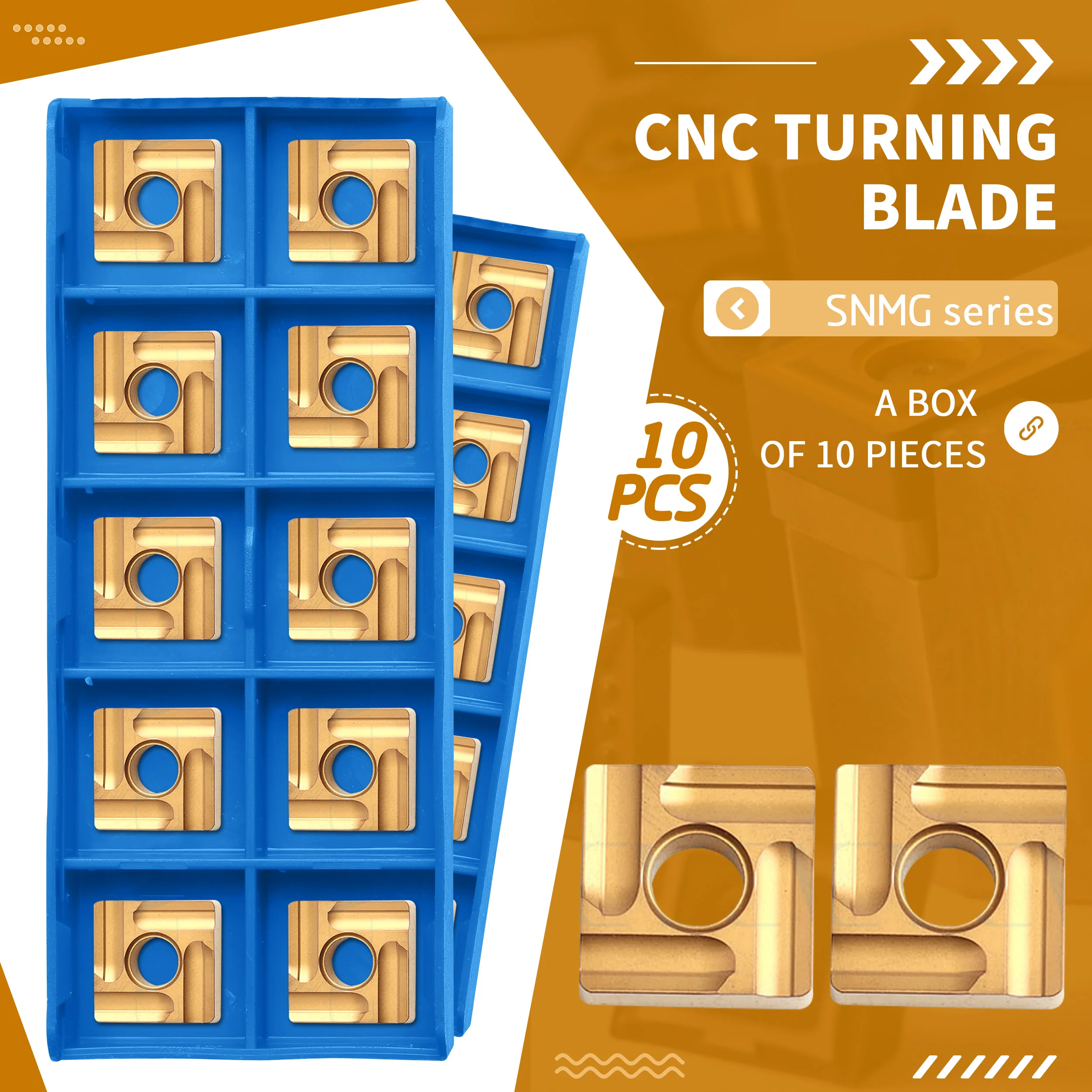 

SNMG120404R-S NK3030 SNMG120404L SNMG120408R SNMG120408L-S CNC Cutting Turning Tools Blade Lathe Carbide Insert Large Chip Flute