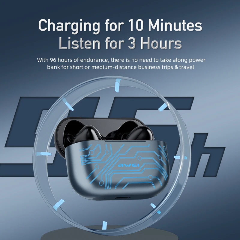 AWEI T29 Pro RGB игровые TWS Bluetooth наушники в ухо сенсорное управление водонепроницаемый