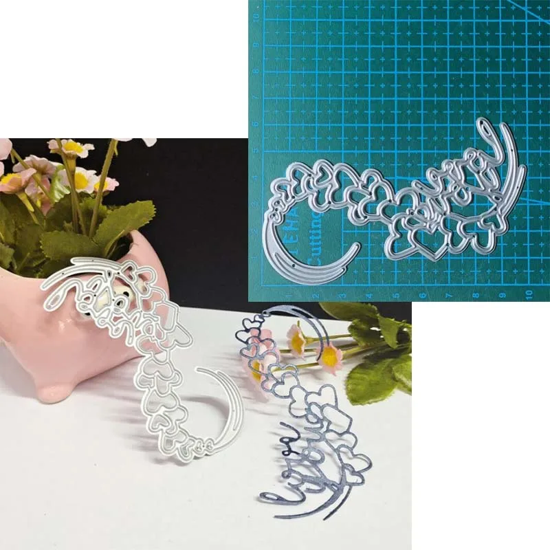 Металлические штампы для скрапбукинга в форме сердца и птиц изготовления