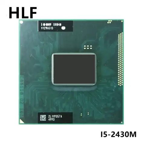 Процессор Intel Core i5-2430M i5 2430M SR04W 2,4 ГГц двухъядерный четырехпоточный 3M 35W Socket G2 / rPGA988B