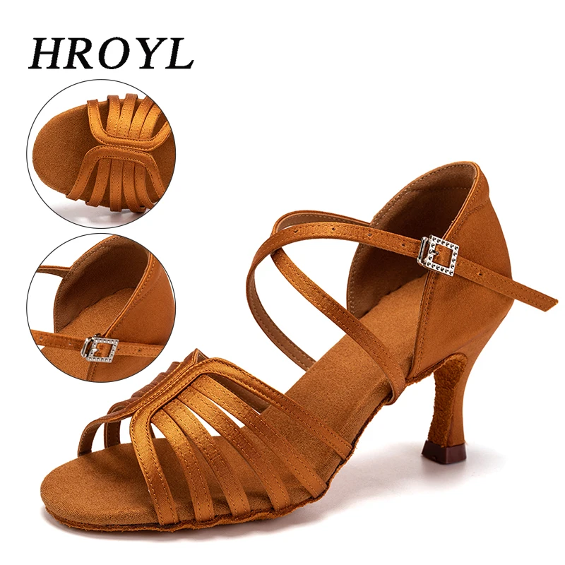 

Women Latin Dance Shoes for Woman/Girls/Ladies Ballroom Modern Tango&Salsa 5.5/7.5CM Medium Heel Dancing Practice Training Shoes