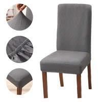2021 super soft polar fleece fabric chair cover modern elastic chair covers dining room chair covers spandex for kitchen