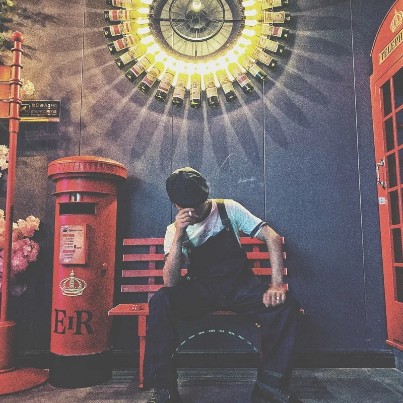 Retro Cargo Overalls Navy Deck Denim Bib Overalls Washed Denim Straight Jeans Japanese Men's Pocket Jumpsuit Trendy Street Wear