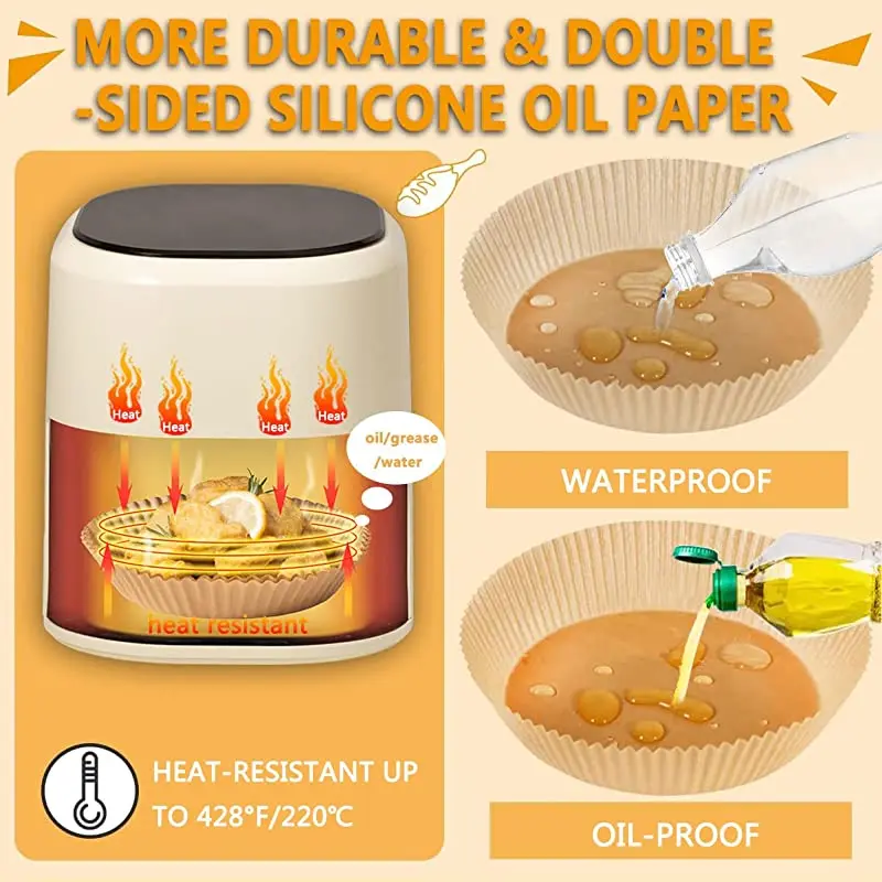 25-200 шт. одноразовые бумажные вкладыши для жарки |