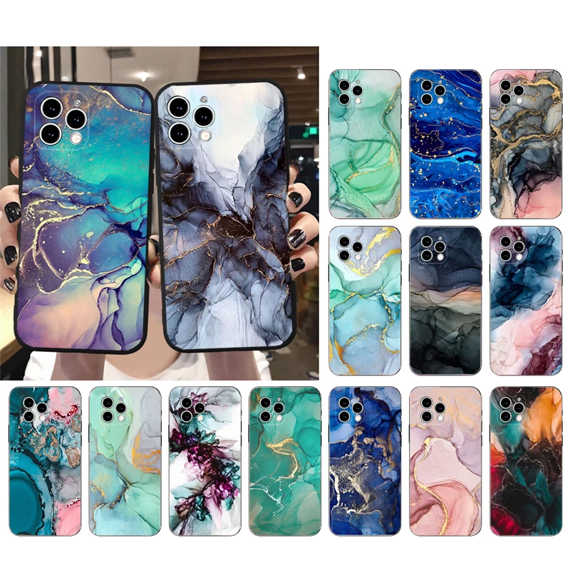 

Phone Case For iphone 14 Pro Max 13 12 11 Pro Max XS XR X 12mini 14 Plus SE Marble Mobile Phone Case Funda
