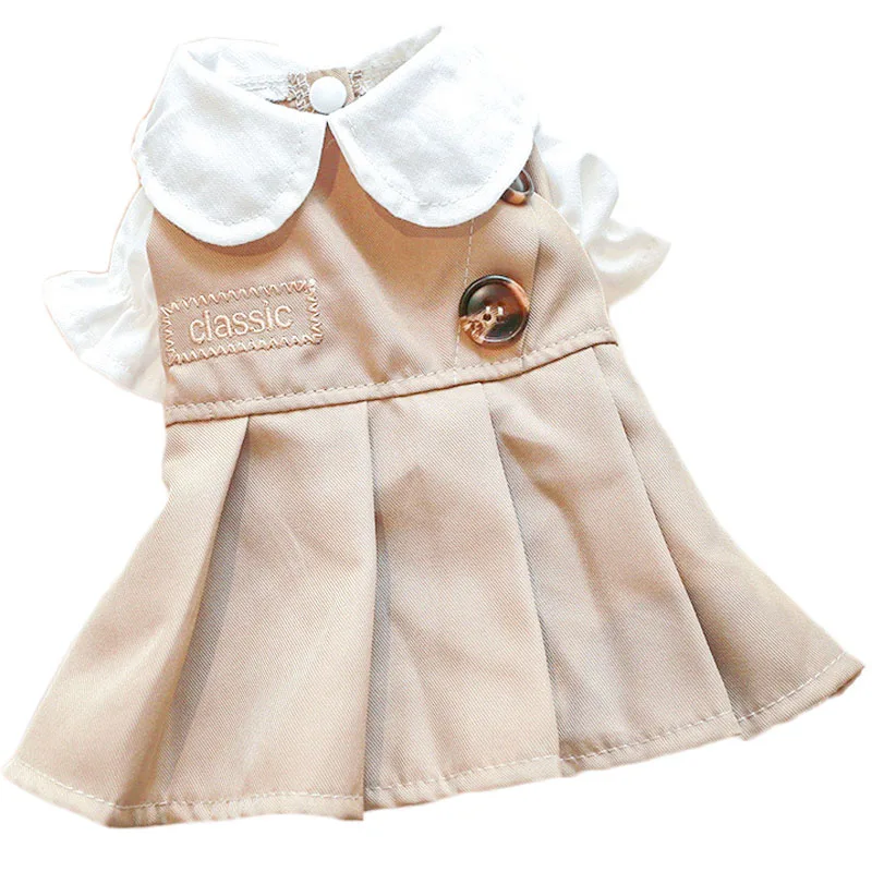 

Kahai Dog Clothes Spring Dog T Shirt Dress Princess Puppy Kitten Skirt For Small Dogs Chiwawa Pet Clothing Dog Suit Prom Dresses