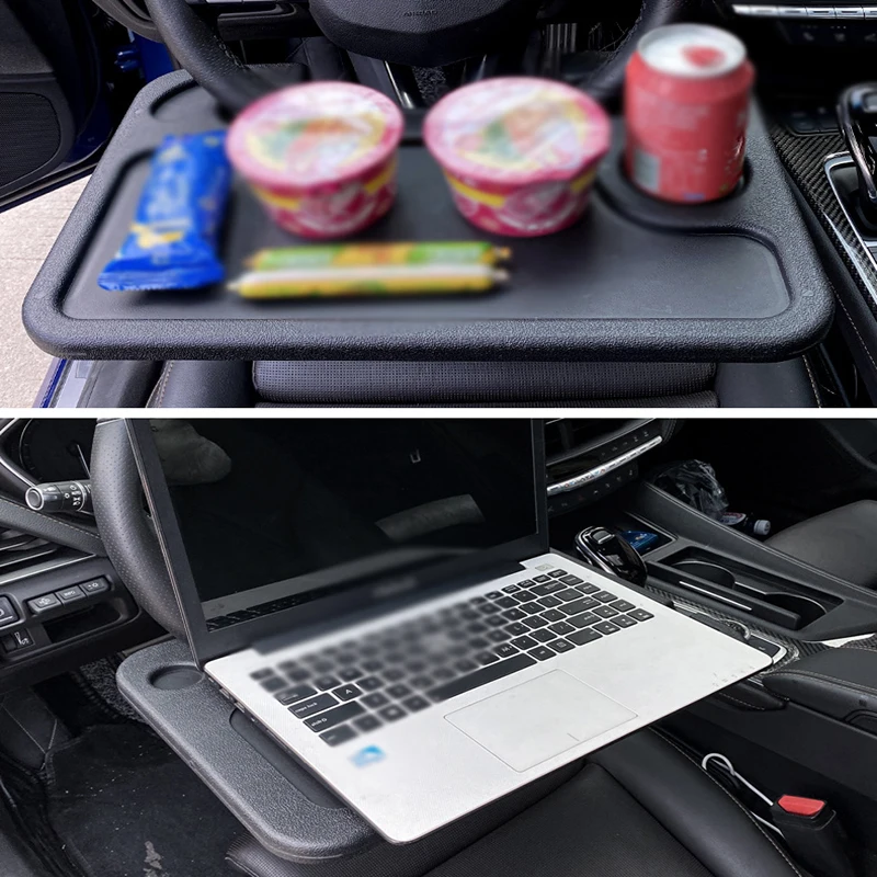 1 Шт. Черный Маленький Автомобильный Поднос Для Еды Многофункциональный