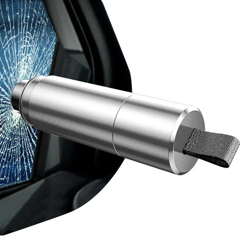 

Safe Hammer Glass Breaker Seat Belt Cutter Window Punch And Breaker Car Glass Breaker With Spring Design Time Saving For Rescue