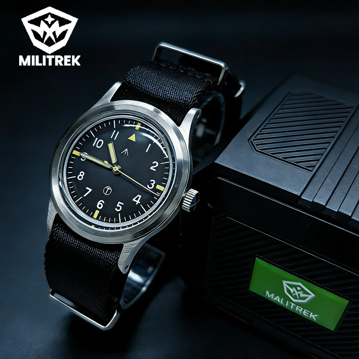 Фото MILITREK MT9003 2026 НОВЫЕ Мужские кварцевые часы VH31 36 мм, военные пилотские часы, светящиеся, с K1 стеклом, водонепроницаемость 100 м, для активного отдыха, Reloj Hombre №1