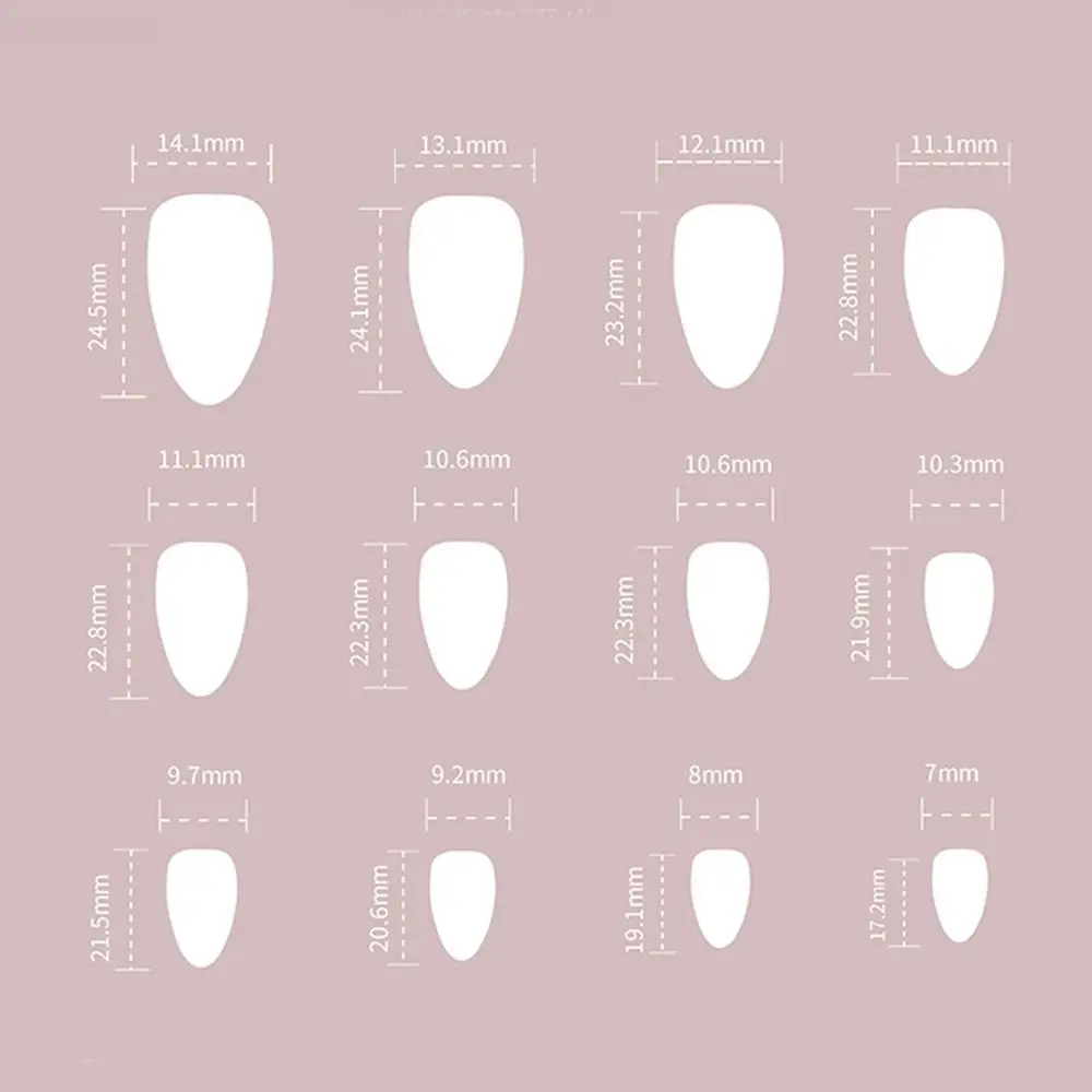 Маникюрные длинные миндальные накладные ногти раньше летние блестящие