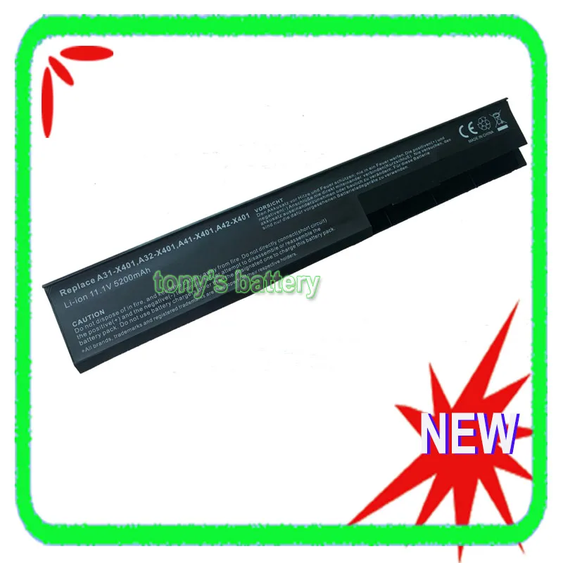 Аккумулятор 6cell A41-X401 для ASUS X401EB82A X401EC60U X401EI235A X401U X501A X501XB815A X501XB82A X501XE45U