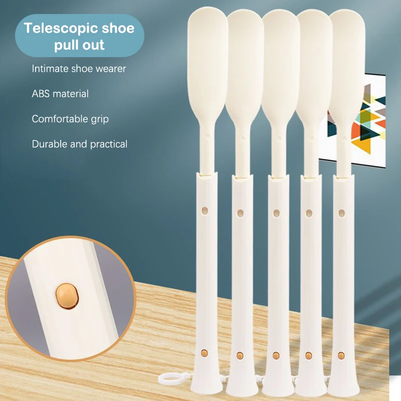 

Three Gear Telescopic Adjustable Length Hanging Shoehorn Portable Extendable Folding Shoehorn Long Handle Shoe Remover Pull Tool