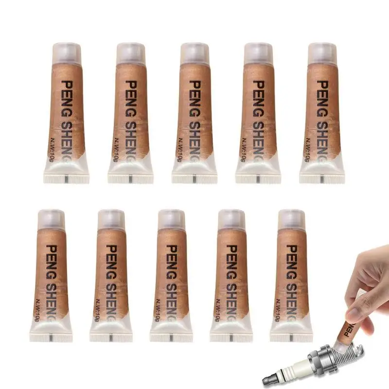 

Anti-Seize Lubricant 10 Pcs High Temperature Brake Grease Fast-acting Copper Anti-Seize Grease Against Galling Seizure Rust For