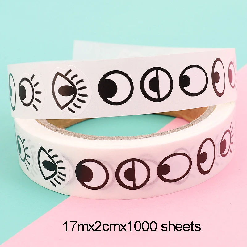 

1000 шт. Самоклеящиеся наклейки "глаза"