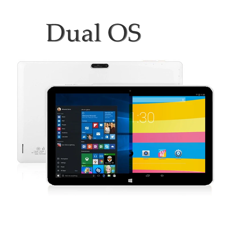 

10.6 Inch Quad Core 2G RAM 32G ROM Dual Boot Cu be i10 Windows 8.1 + Android 4.4 Tablet PC 1366*768 IPS HDMI Wifi Dual Cameras