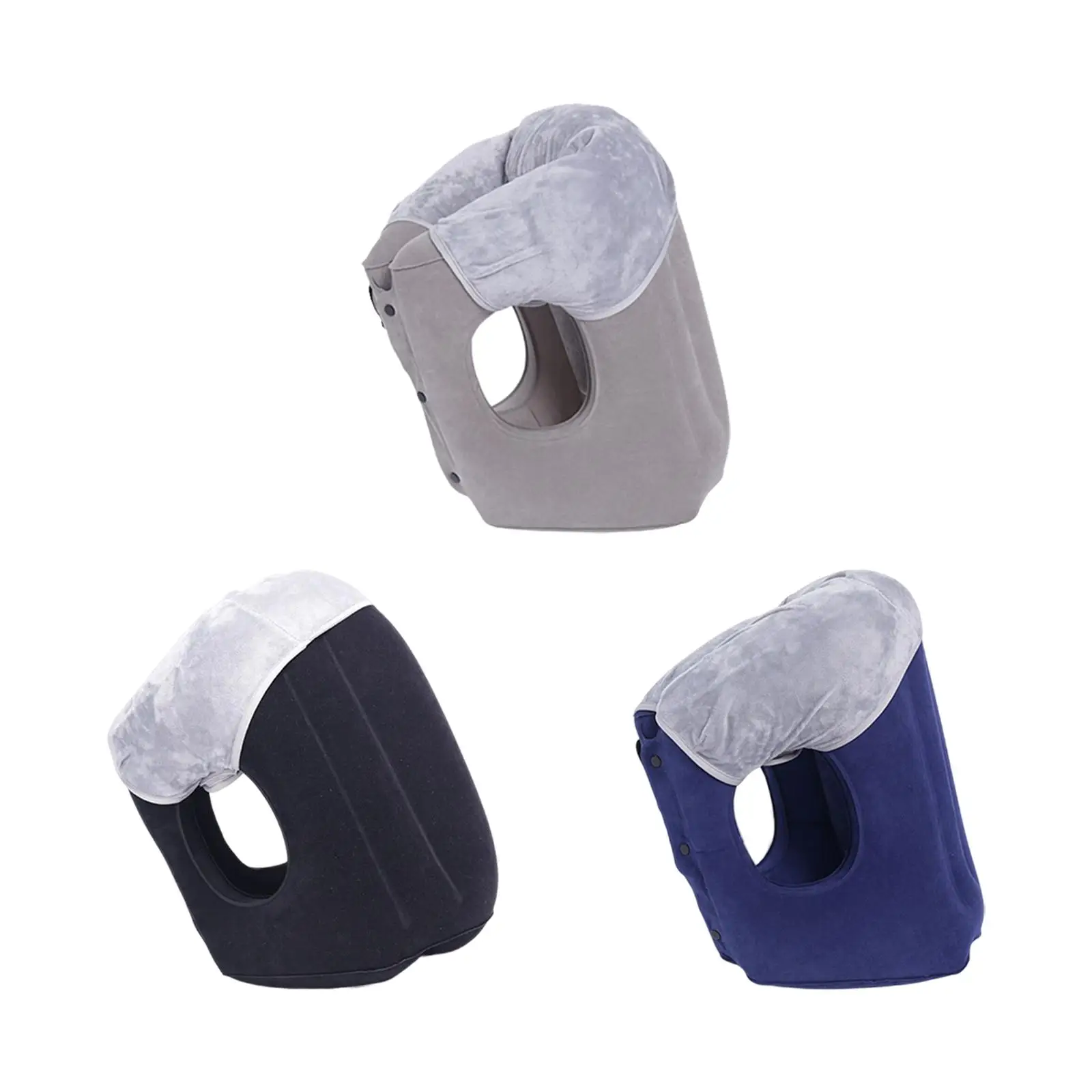 

Folding Inflatable Travel Pillow with Drawstring Bag Headrest Inflatable Air Pillow for Plane Travel Sleeping