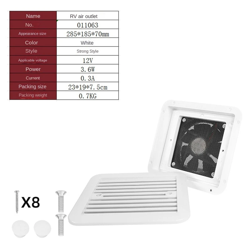 

Exhaust Fan Air Outlet Radiator Exhaust Fan Ventilation Vent Ventilation Fan Accessories