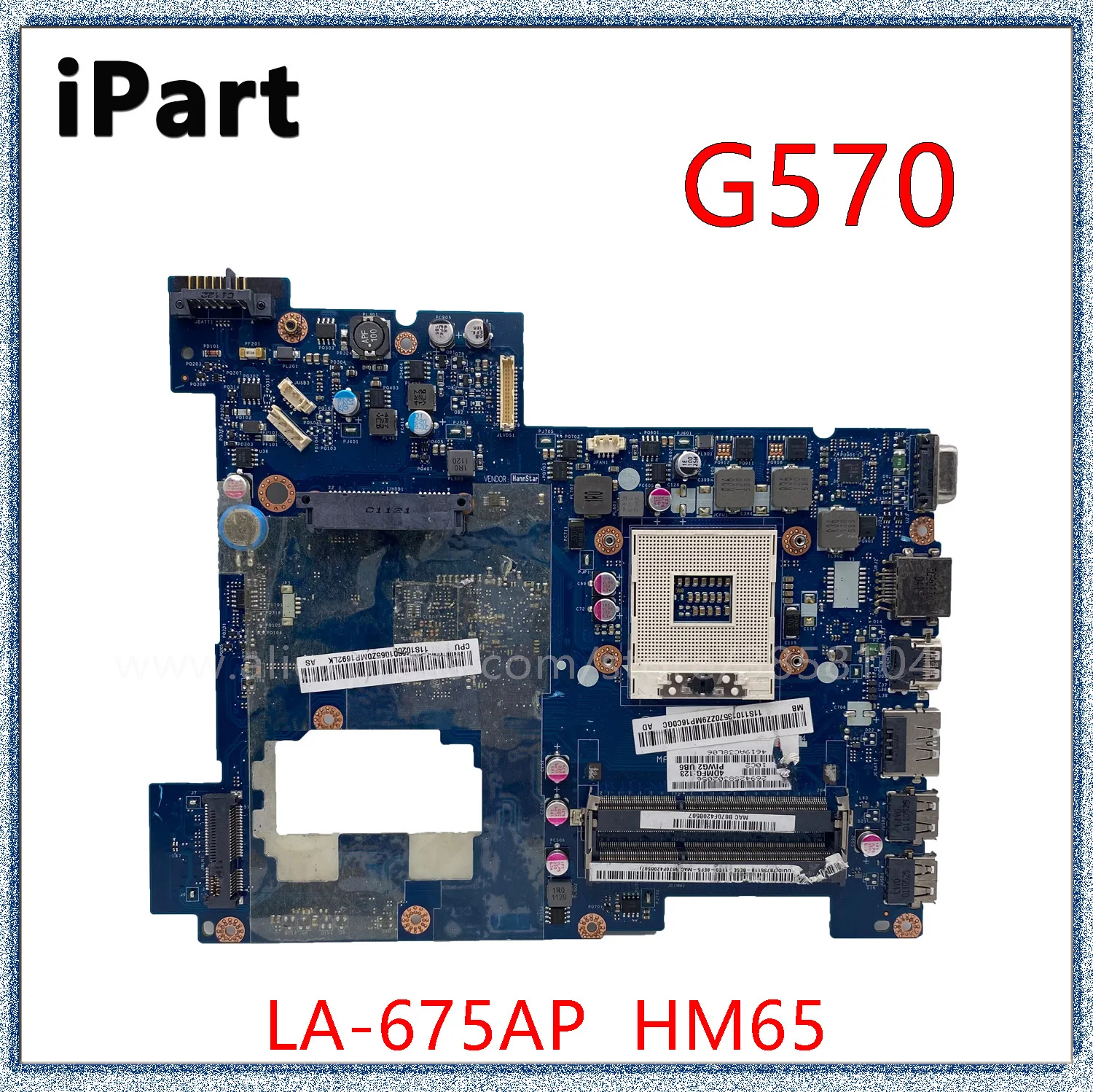 

Материнская плата для ноутбука Lenovo G570 PGA989 HM65 DDR3 LA-675AP
