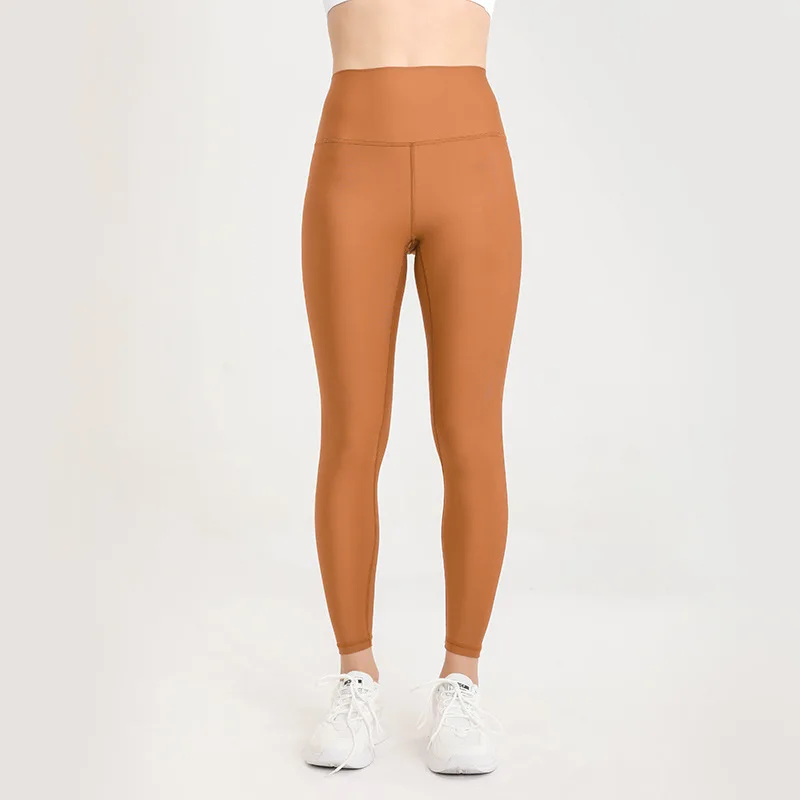 Light Sense Yoga Pants Airlift Glossy Transparent High Waist Peach Buttock Nude Sense Running Sports Fitness Trousers