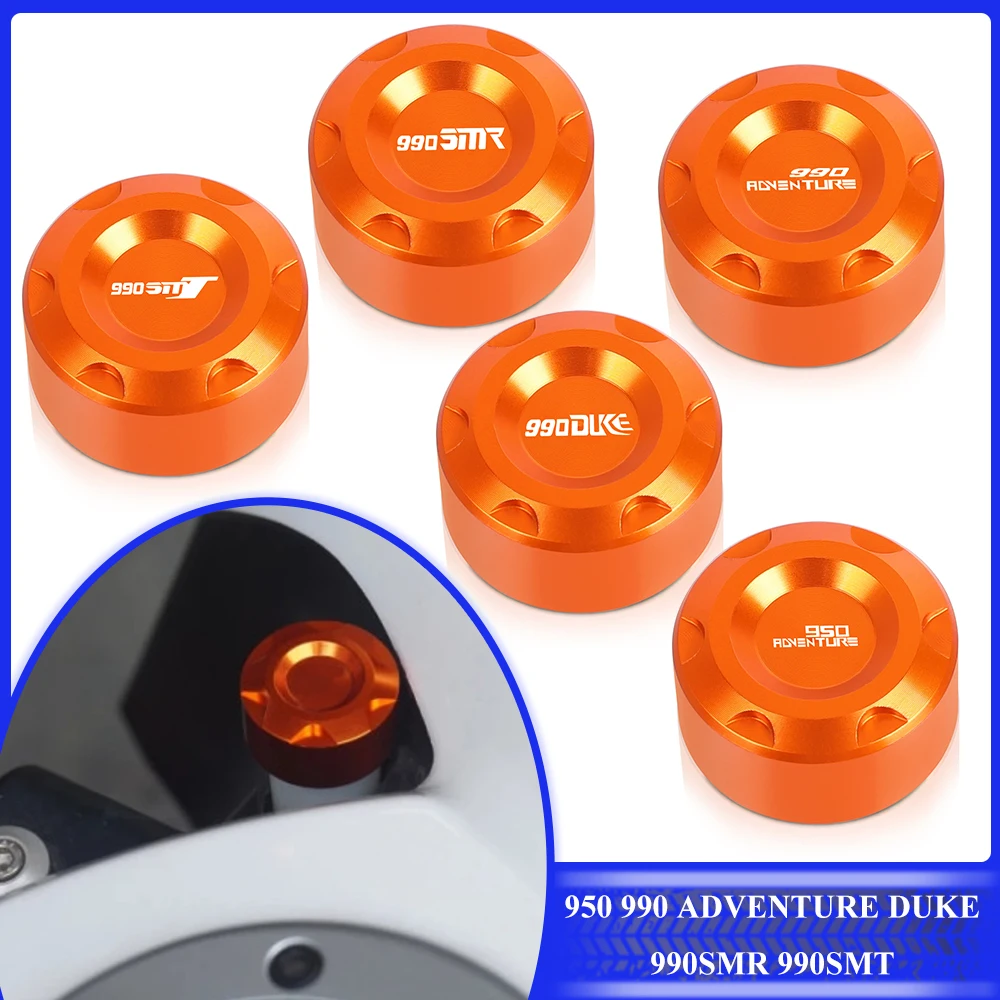 

Orange Motorcycle Accessories Aluminum Radiator Water Pipe Cap Cover Protection For 950 990 ADVENTURE DUKE SMT SMR 990SMR 990SMT