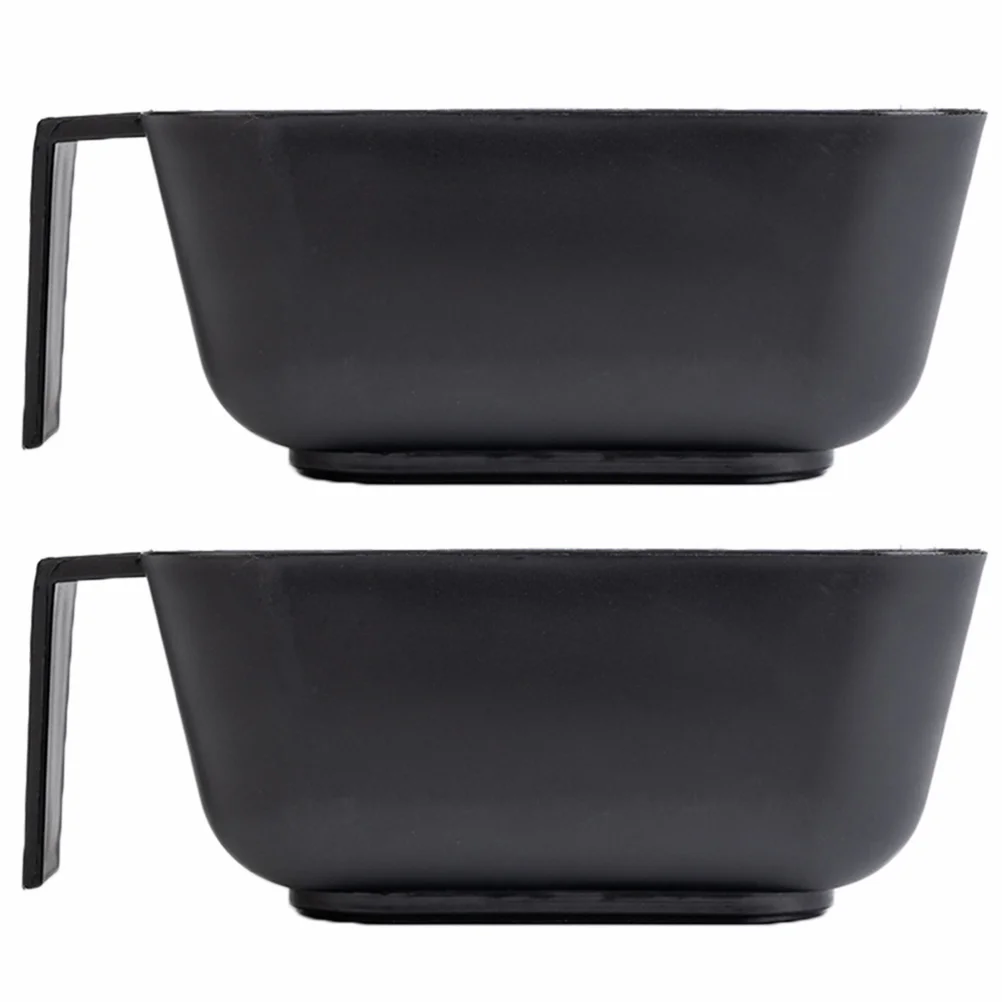 

2 Pcs Baked Oil Bowl Hair Salon Tool Plastic Mixing Bowls Mixed Colour Hairdressing Tools Coloring Supplies