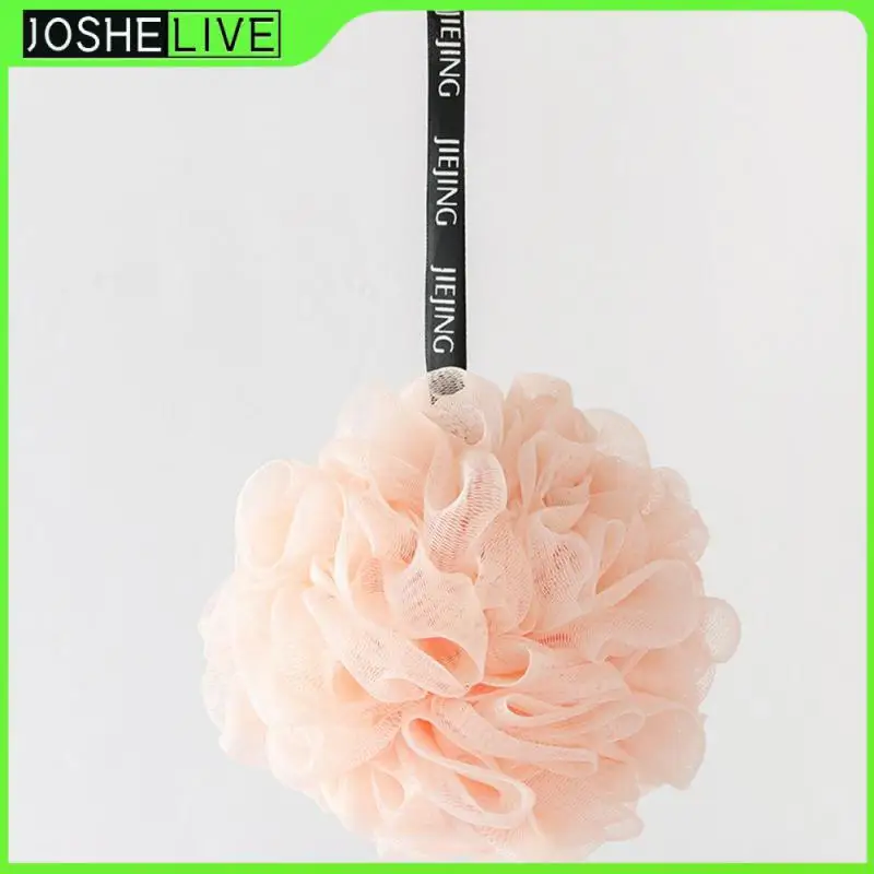 

Портативная губка для ванны со шнурком, Защита окружающей среды, отшелушивающий скребок для спины, товары для дома, удобный шарик для ванны